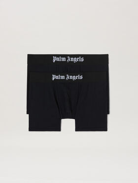 PALM ANGELS Bb Palm Angels Boxer Bipack BLACK WHITE PMUH003C99FAB001