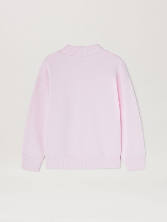 PALM ANGELS  Block Logo Sweatshirt ROSE PINK CHERRY PGBA013S25FLE002