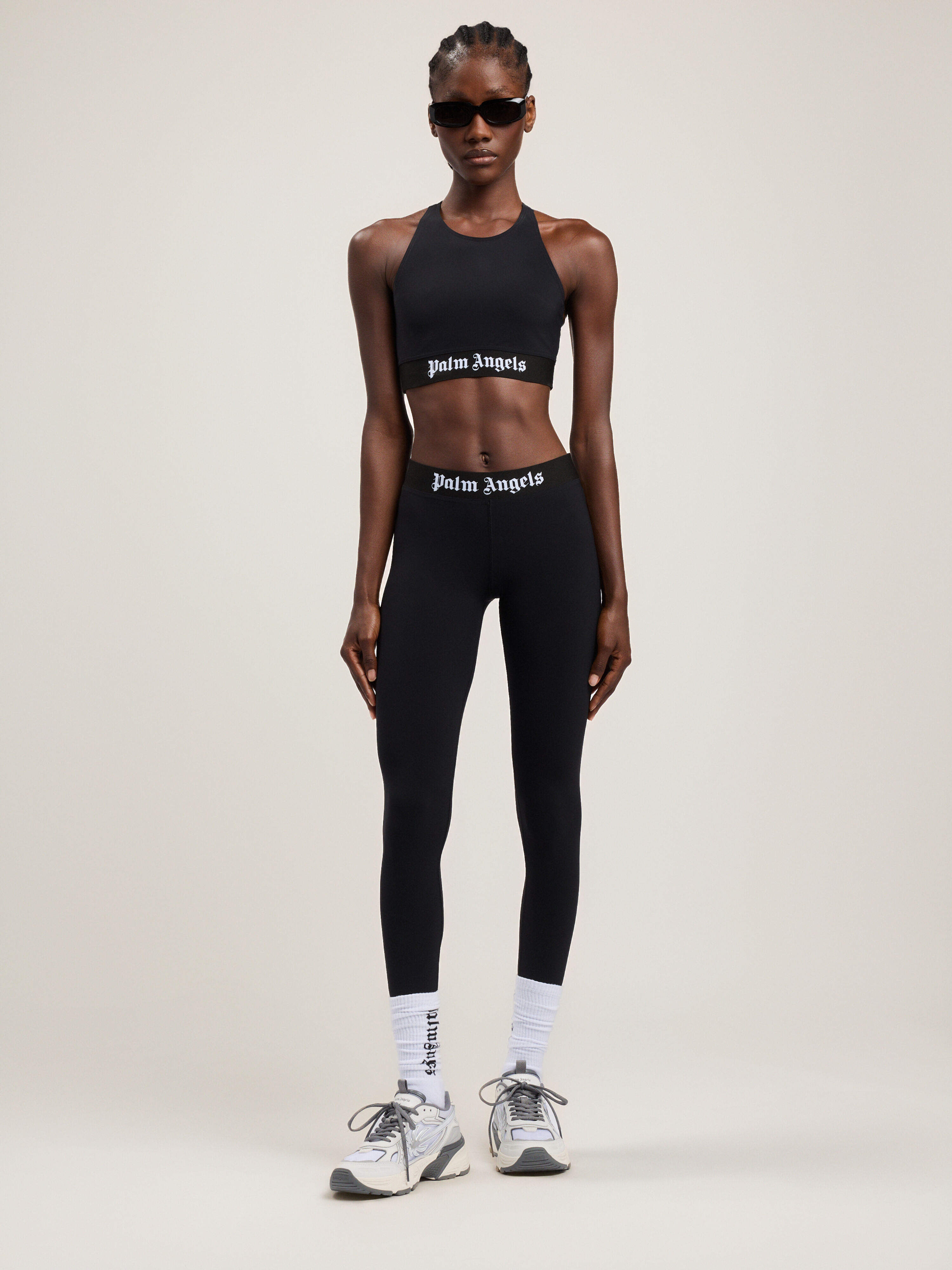 Classic Logo Sport Top in BLACK BLACK for Women | Palm Angels®