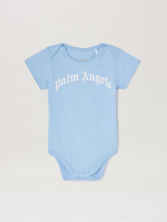 PALM ANGELS  3 Pack bodysuits LIGHT BLUE OFFWHITE PB2X017S25JER001