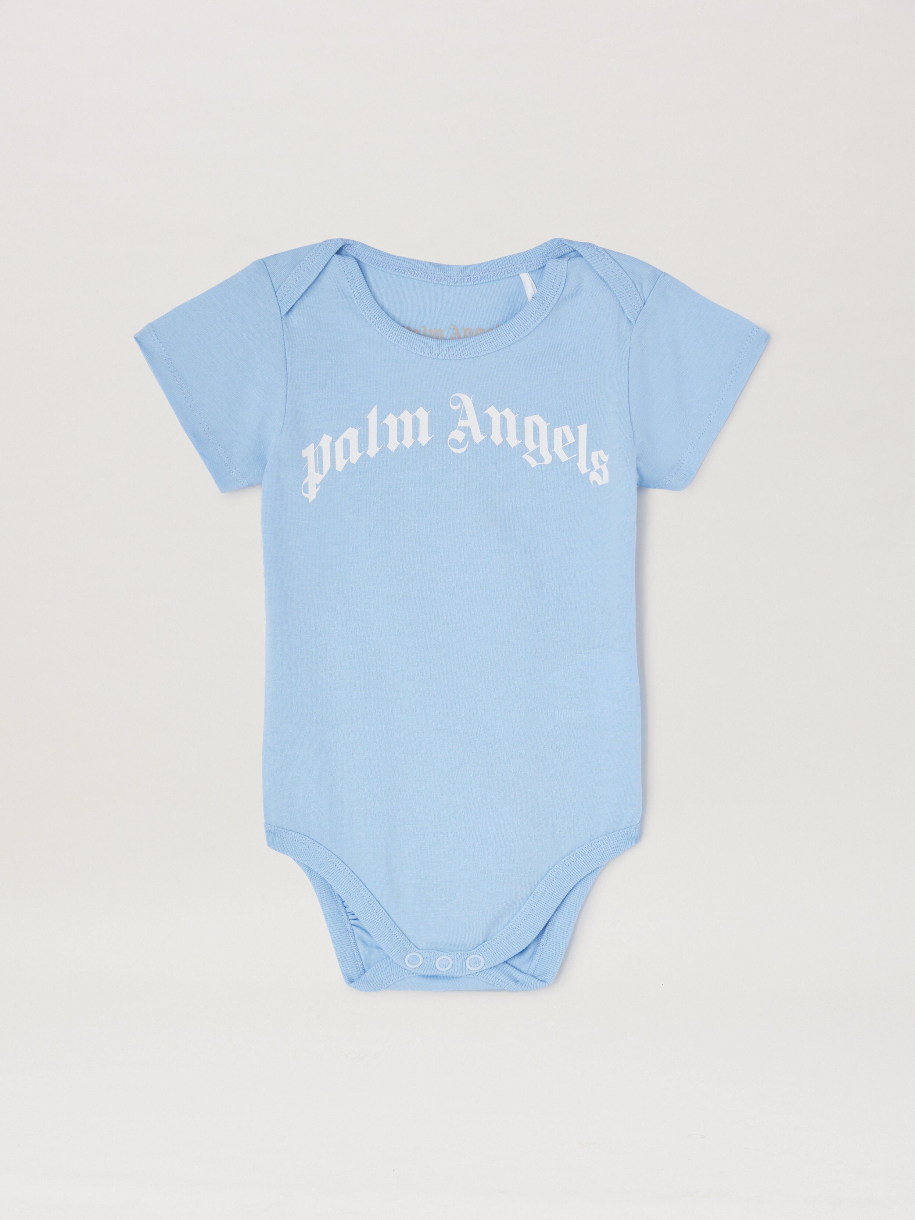 PALM ANGELS  3 Pack bodysuits LIGHT BLUE OFFWHITE PB2X017S25JER001