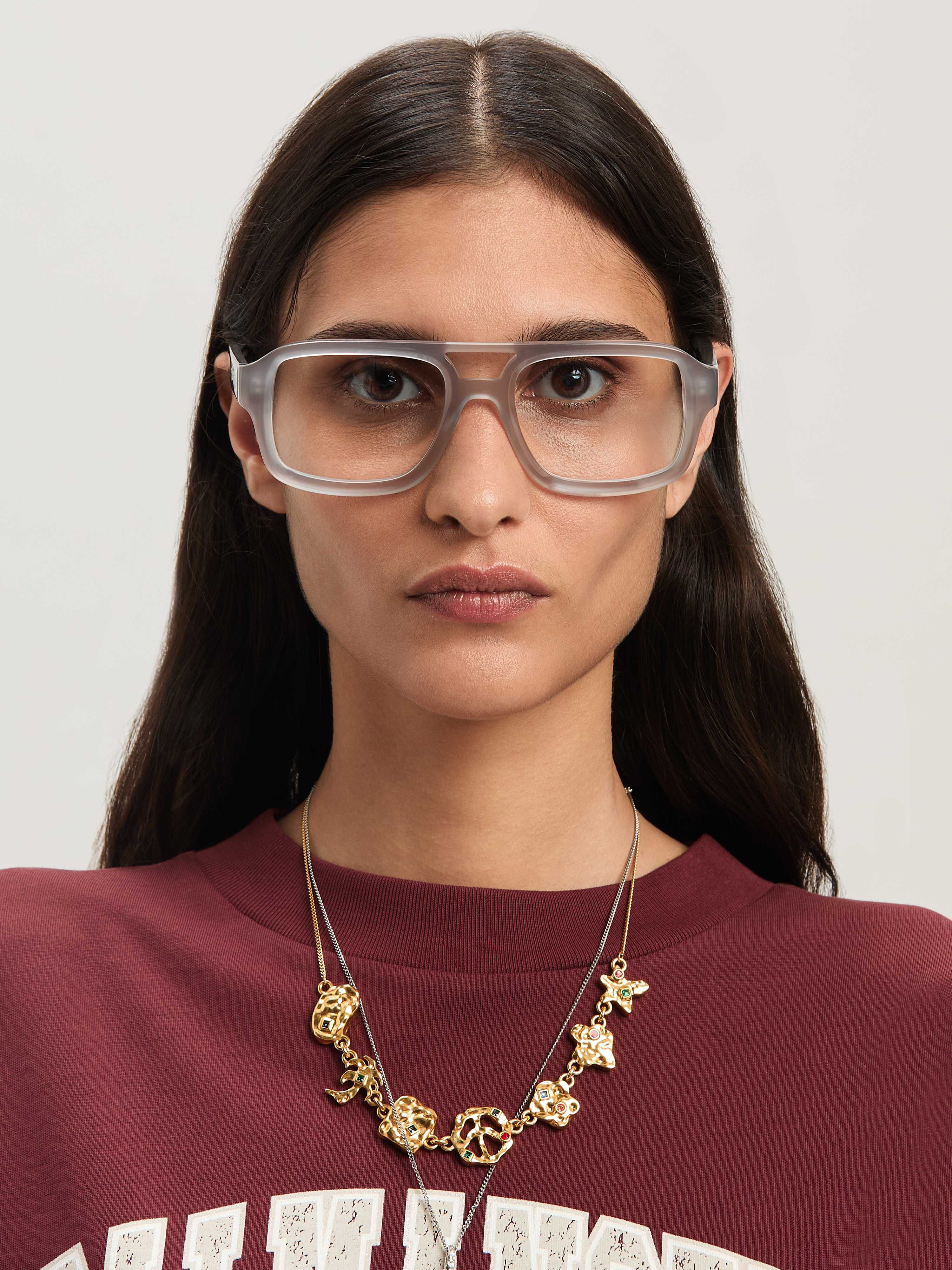 PALM ANGELS  Style 16 eyewear GREY - NO COLOR PERJ016S25PLA001
