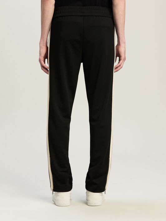 PALM ANGELS Classic Logo Track Pants BLACK - OFF WHITE PMCJ020C99FAB001