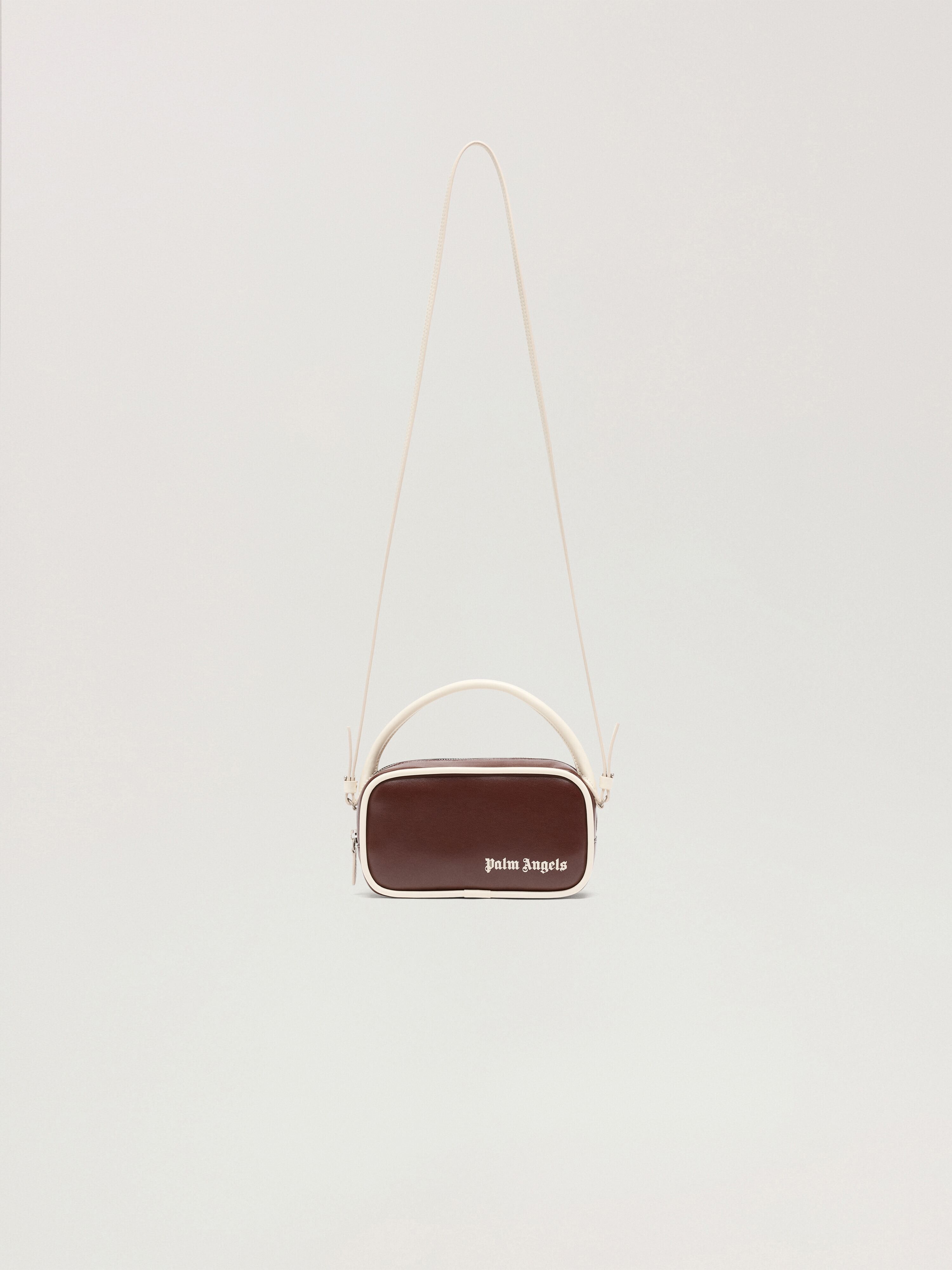 Classic Logo Crossbody Bag PALM ANGELS Classic Logo Crossbody Bag BROWN - BEIGE PAWNQ01F26FB01