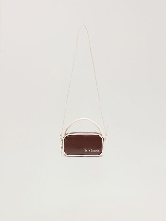 Classic Logo Crossbody Bag PALM ANGELS Classic Logo Crossbody Bag BROWN - BEIGE PAWNQ01F26FB01