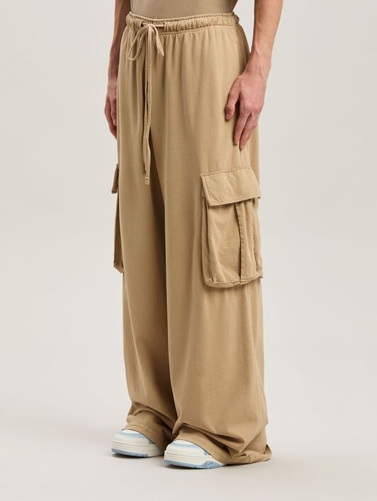 PALM ANGELS  Camel Cargo Pants CAMEL - CAMEL PMCF034S25FAB001