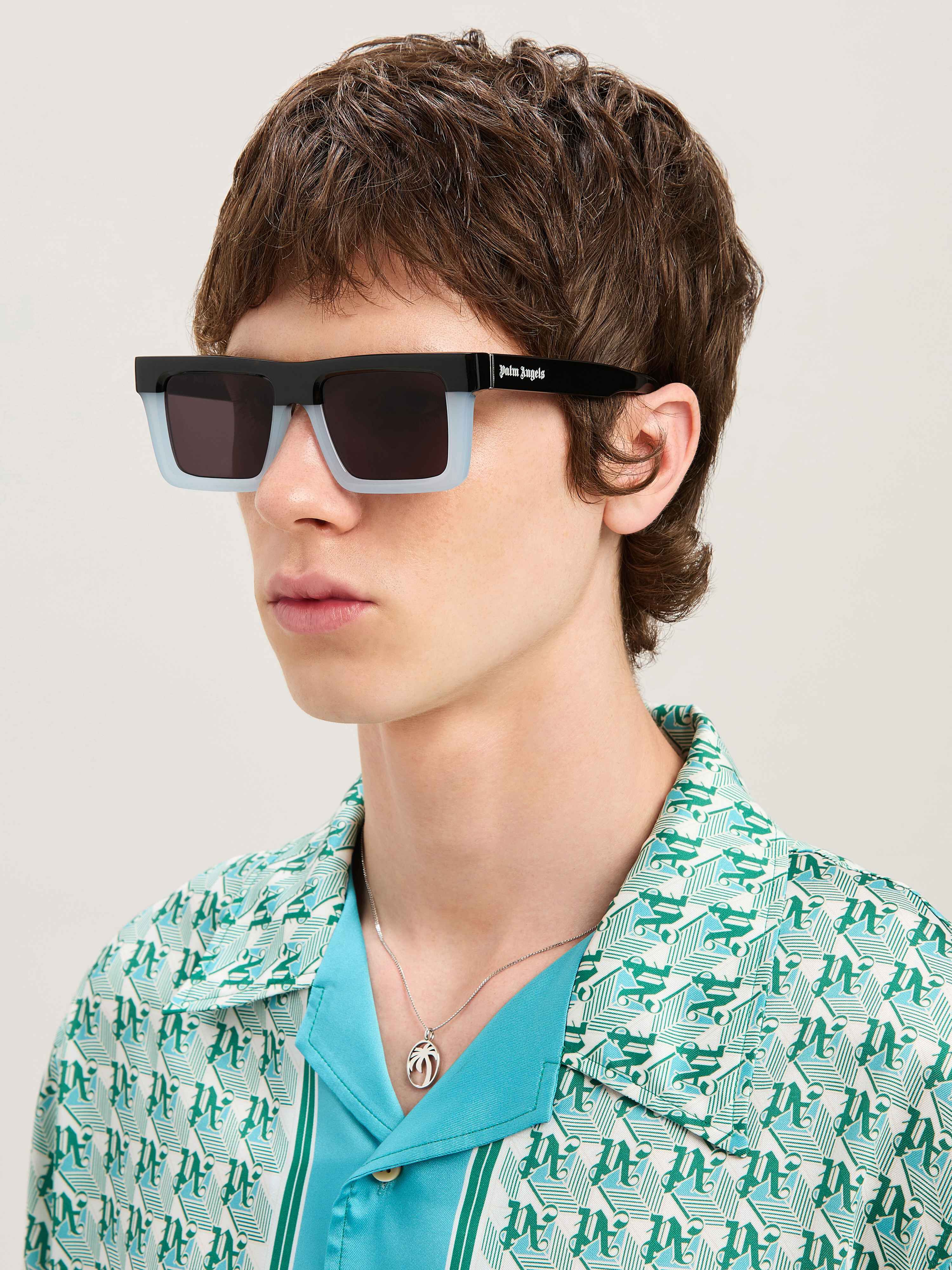 PALM ANGELS  Napa sunglasses BLACK/LIGHT BLUE DARK GREY PERI109S25PLA001