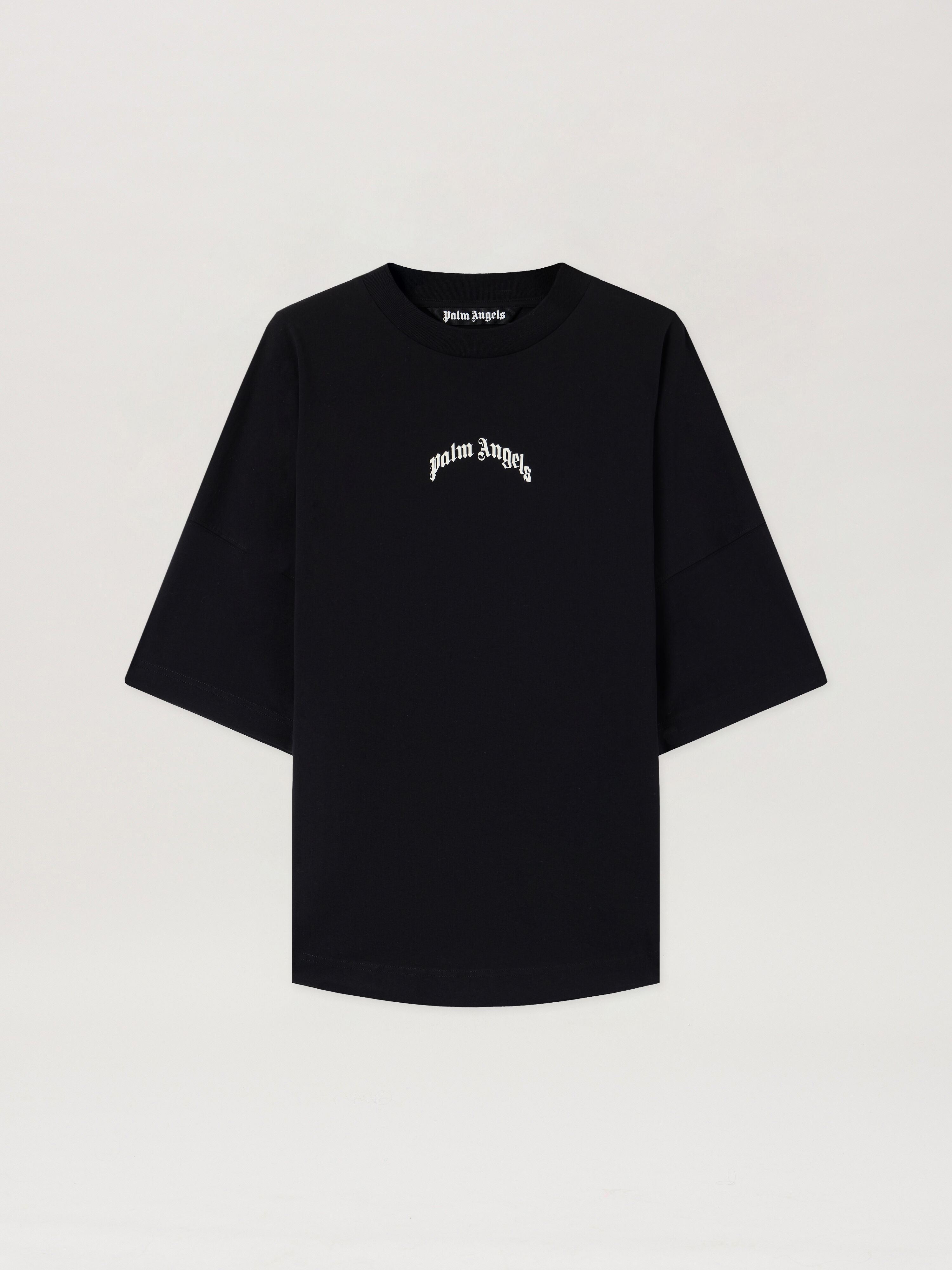 Classic Logo Over T-Shirt in BLACK OFF WHITE for Men | Palm Angels®