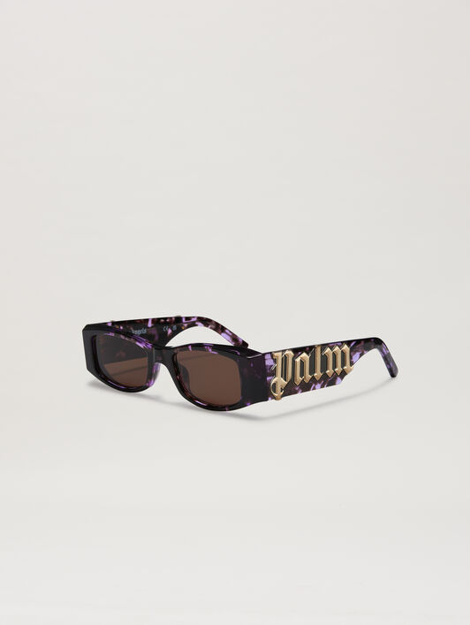 Angel Sunglasses PALM ANGELS Angel Sunglasses HAVANA PURPLE BROWN PERI007C99PLA001