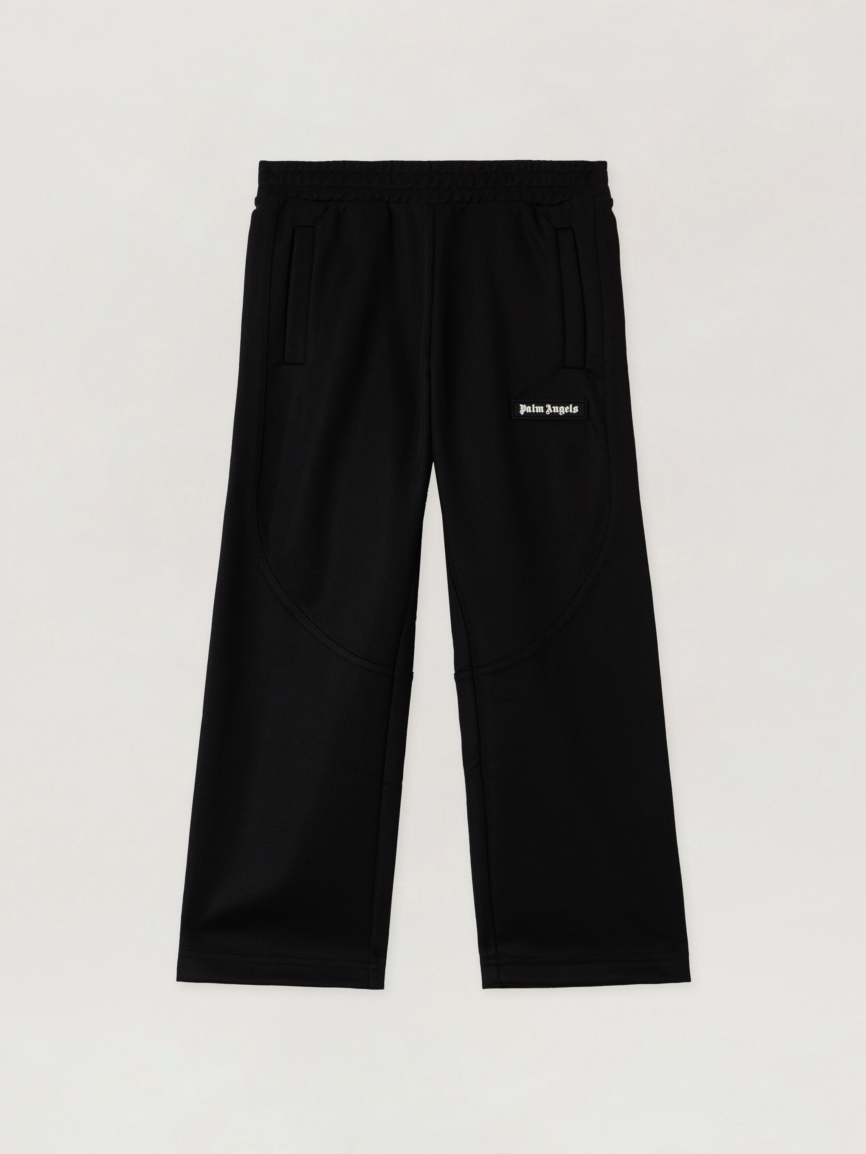 PALM ANGELS Pa  Cut Track  Pant BLACK - OFF WHITE PBCJ009F25FAB001