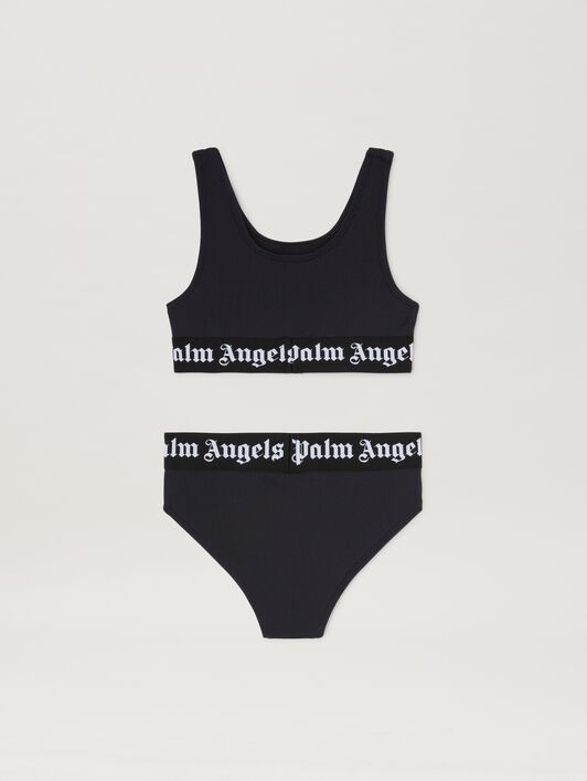 PALM ANGELS  Logoband bikini BLACK BLACK PGFE002C99JER001