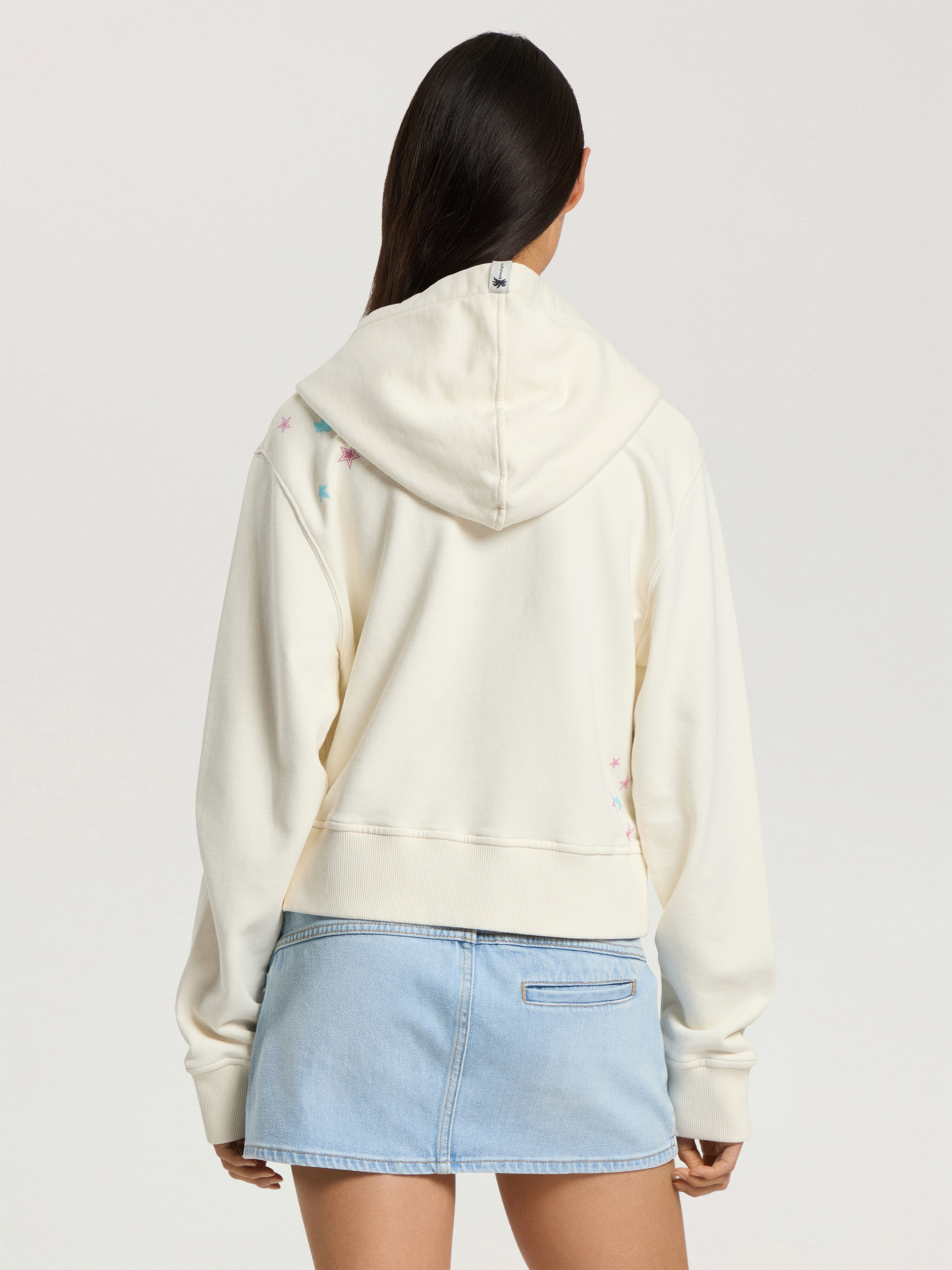 PALM ANGELS Feel High Regular Hoodie OFF WHITE - MULTICOLOR PAWBB03F26FL01