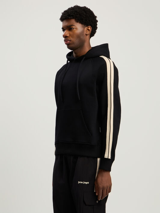Curved Logo Track Hoodie PALM ANGELS Curved Logo Track Hoodie BLACK - OFF WHITE PMBB17HF25FLE001
