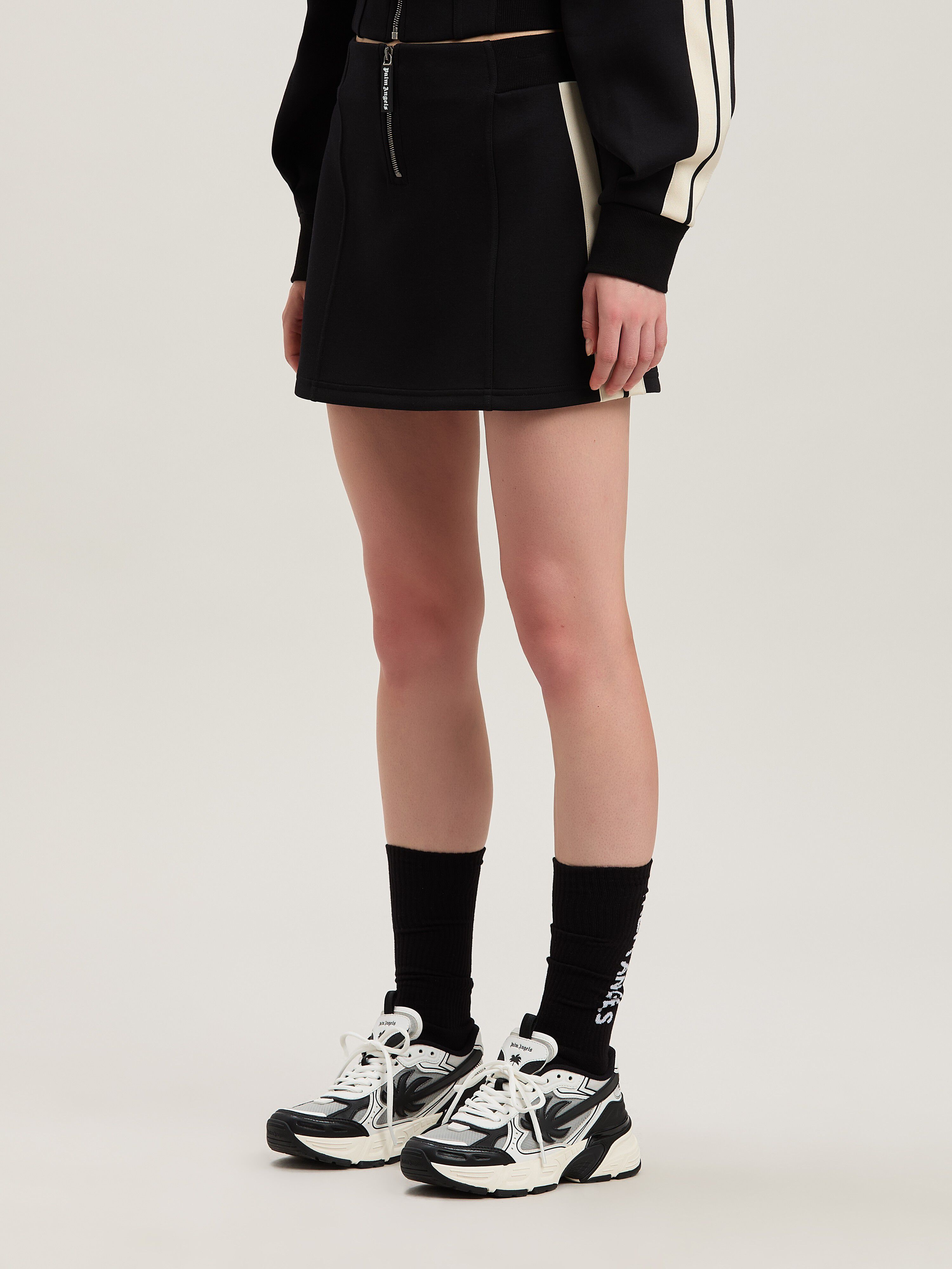 PALM ANGELS  Neopren Mini-Rock BLACK - OFF WHITE PWCC086S25FAB001