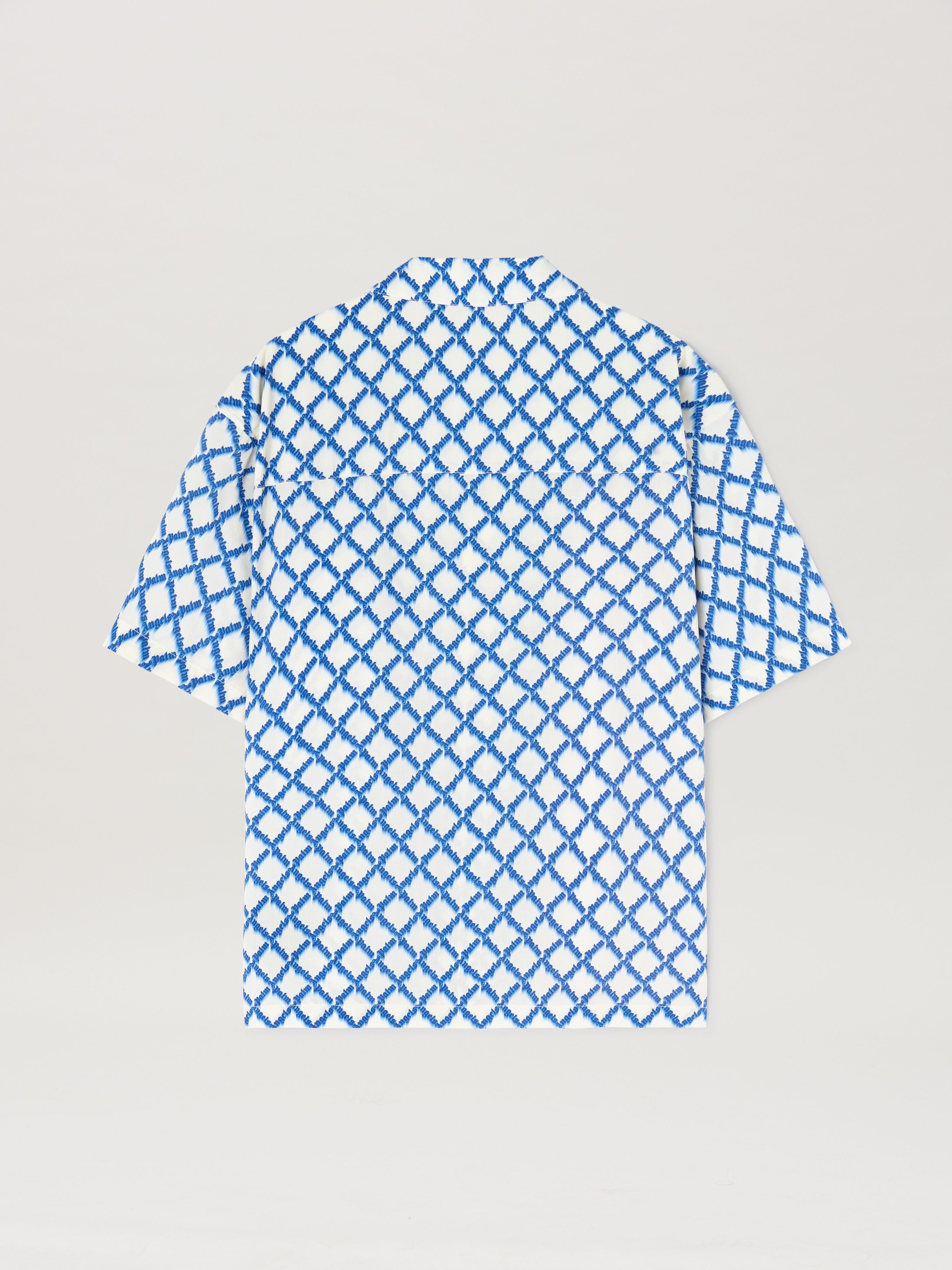 PALM ANGELS  Net logo shirt IVORY - MULTICOLOR PMGG00AS25FAB001
