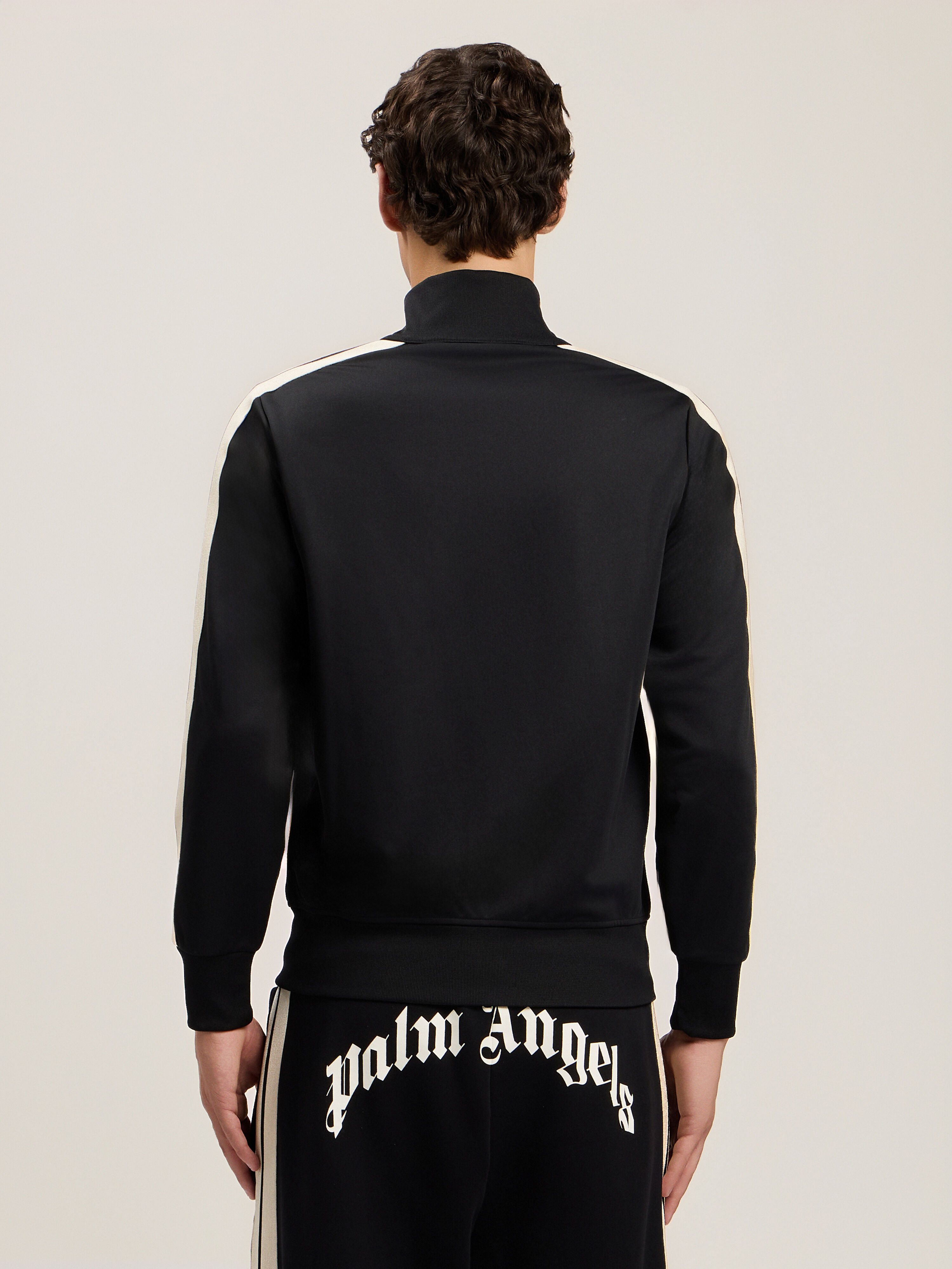 Classic Logo Track Jacket in BLACK OFF WHITE for Men | Palm Angels®