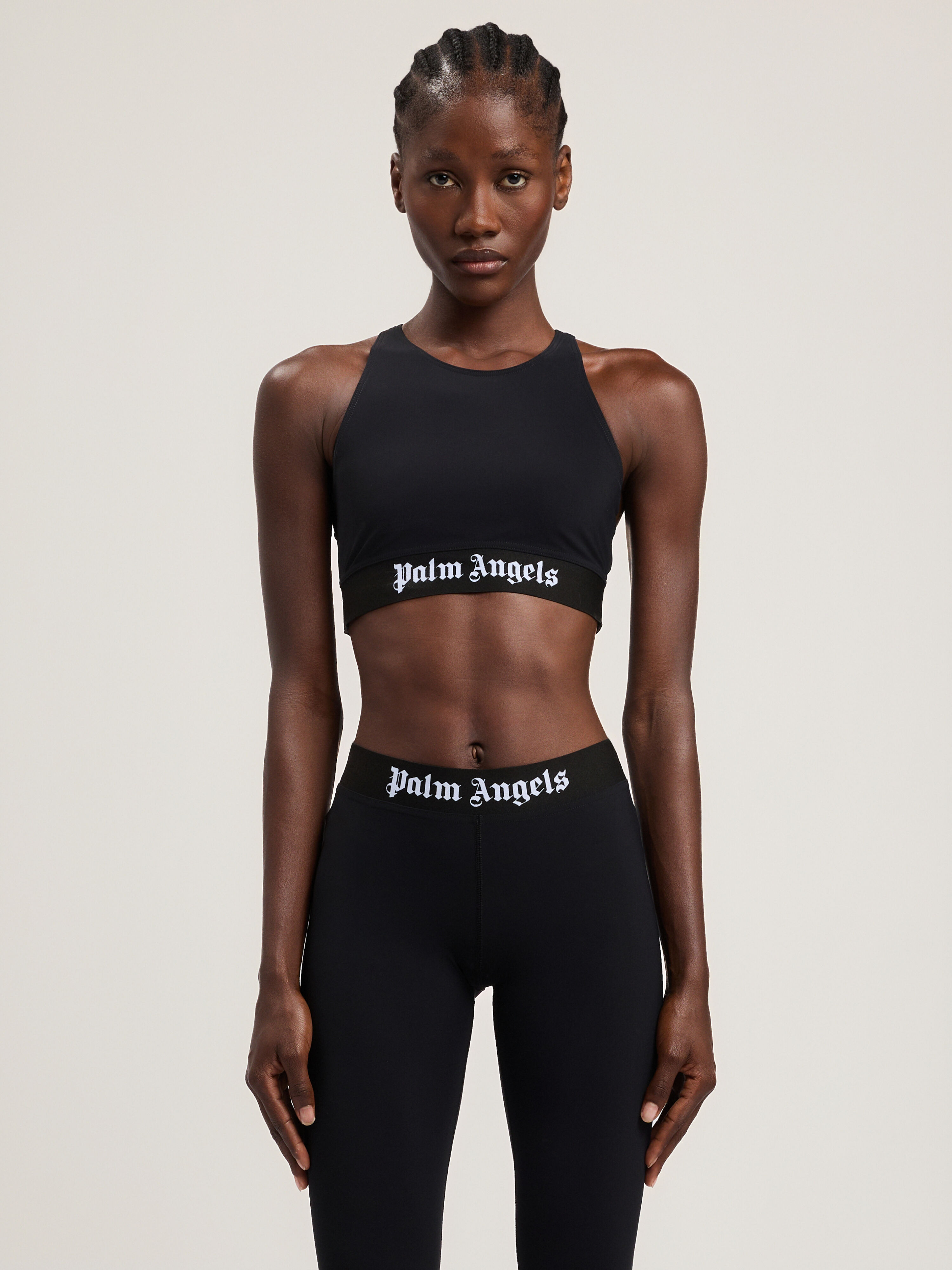 Palm Angels 上のみ Classic Logo Sport Top in BLACK BLACK for Women | Palm Angels®