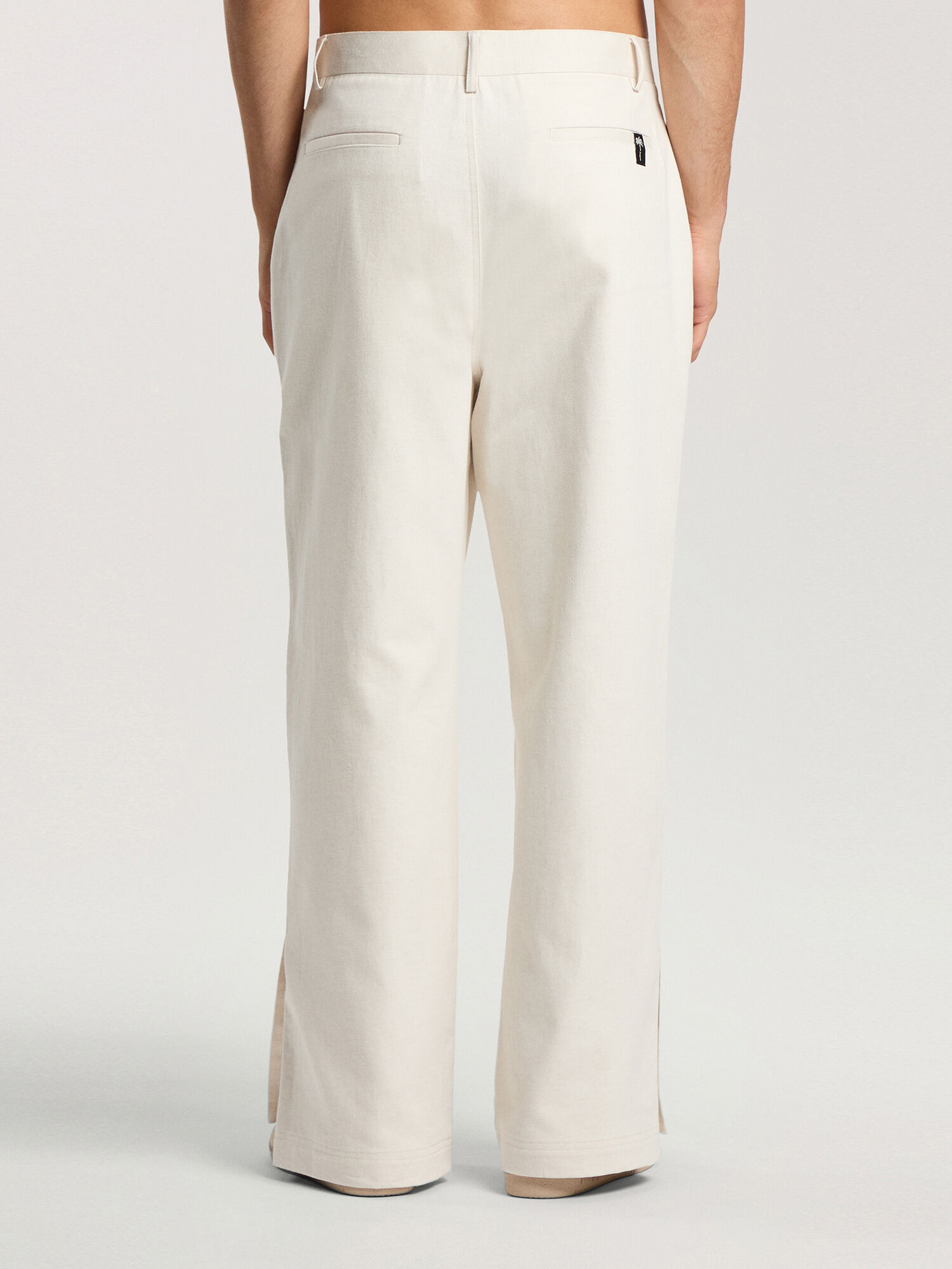 Palm Tree Loose Trousers PALM ANGELS Palm Tree Loose Trousers OFF WHITE - SILVER PAMCA03F26FB01