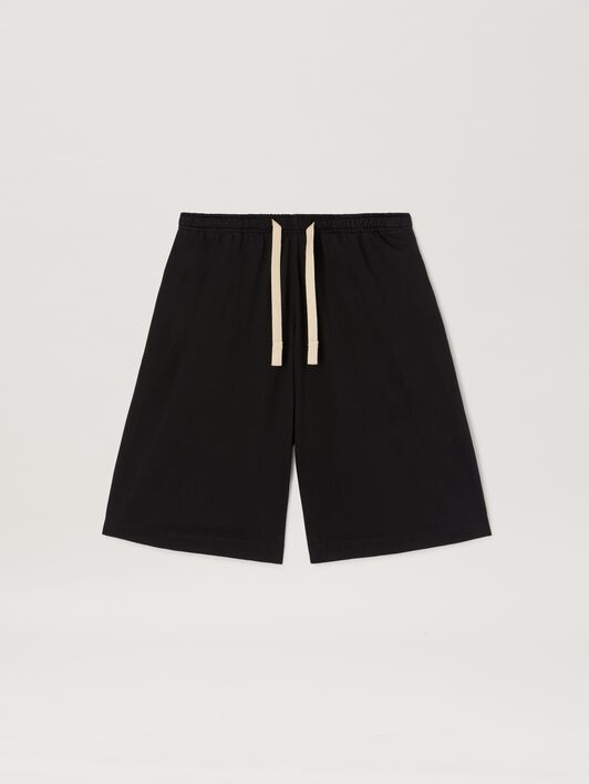 PALM ANGELS  Palms dyed shorts BLACK - BLACK PMCS011S25FAB001