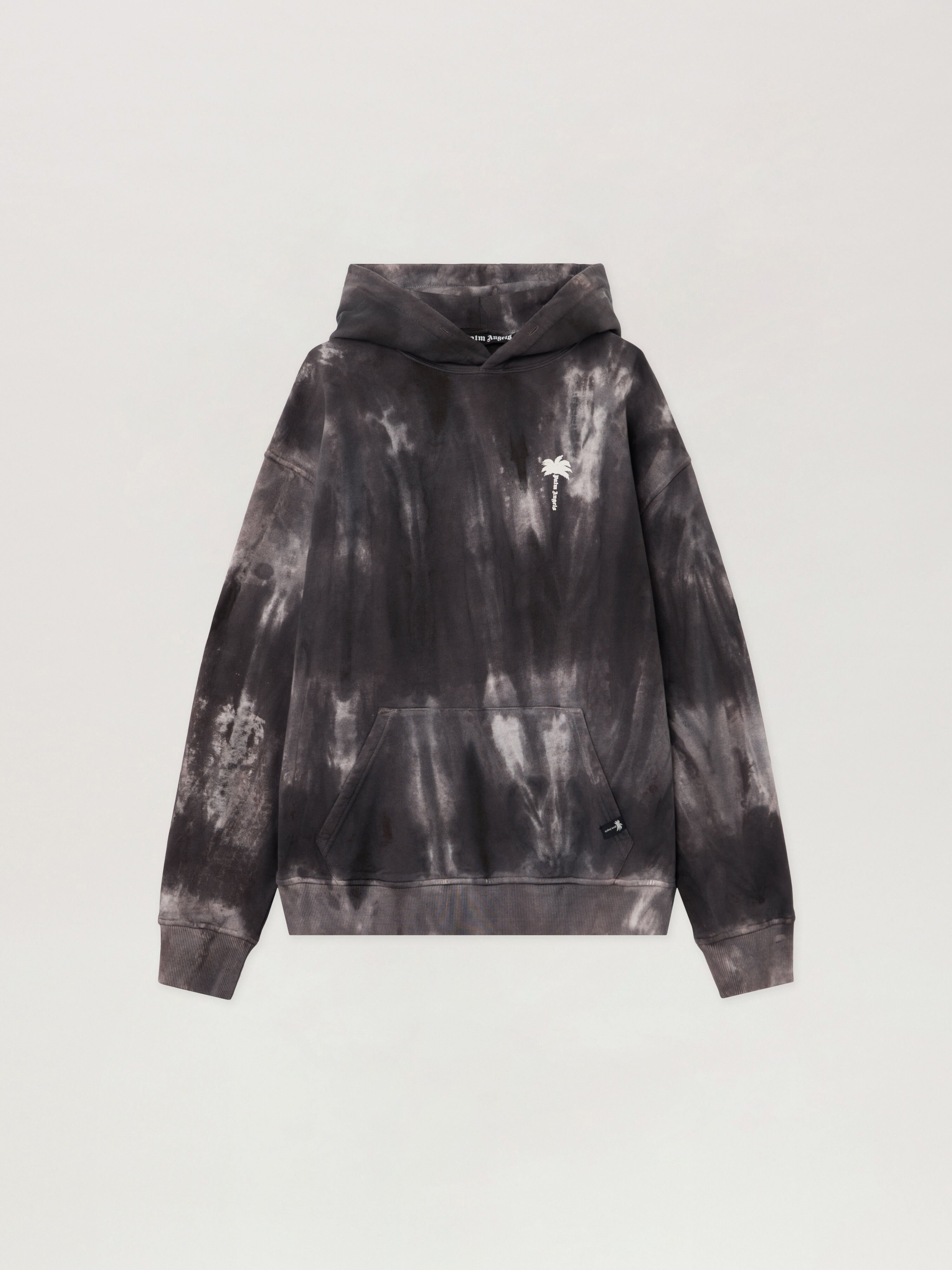 Palm Angels x Hï Ibiza Tie-dye Hoodie PALM ANGELS Palm Angels x Hï Ibiza Tie-dye Hoodie MEDIUM GREY - OFF WHITE PAMBB003FL001