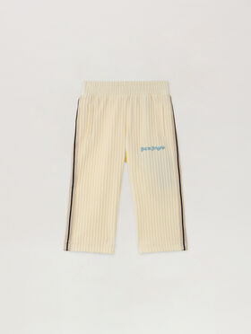PALM ANGELS Corduroy Track Pants OFF WHITE - LIGHT BLUE PB4X001F25FLE001