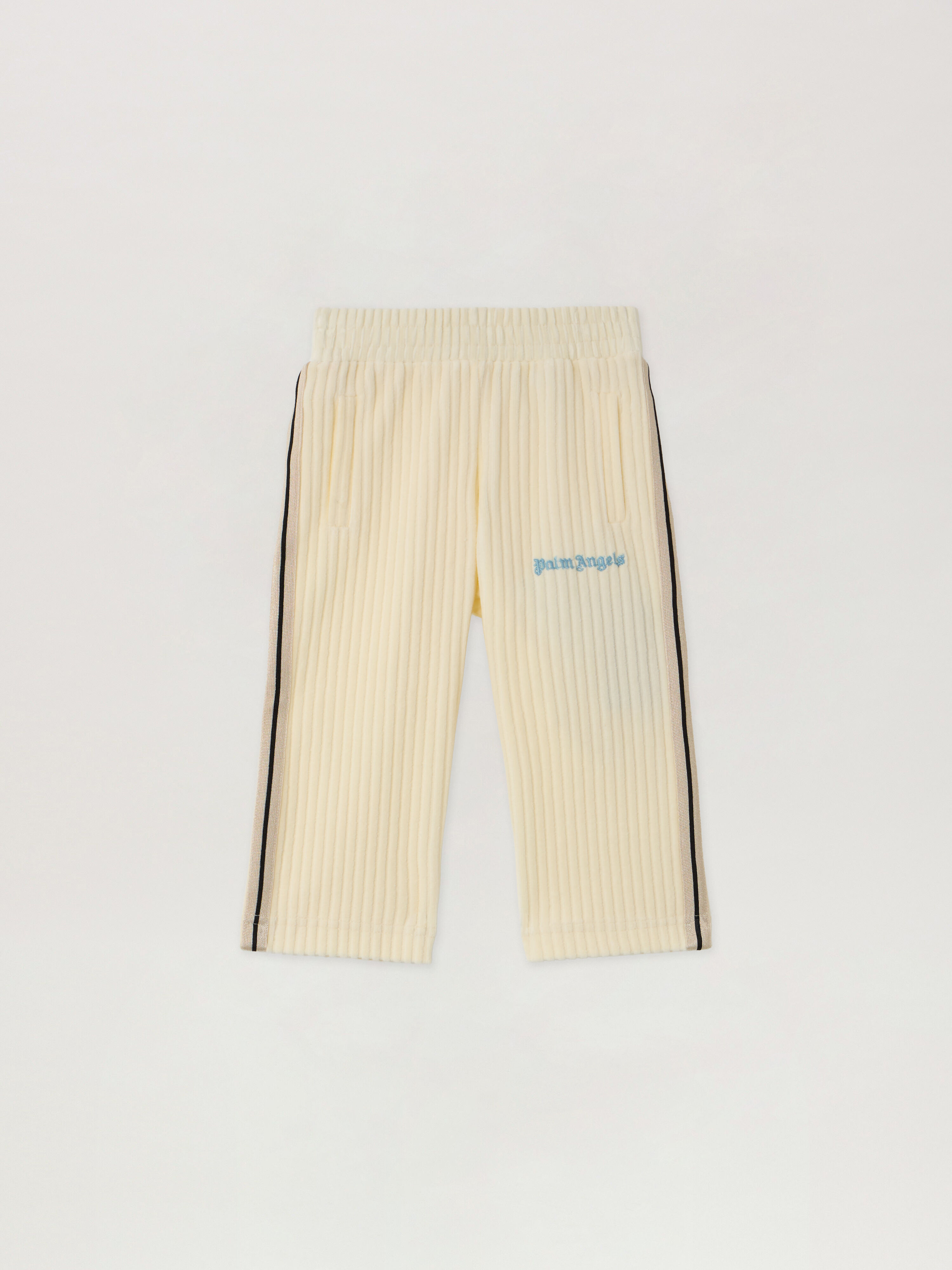 PALM ANGELS Pa Corduroy  Track Pants OFF WHITE - LIGHT BLUE PB4X001F25FLE001