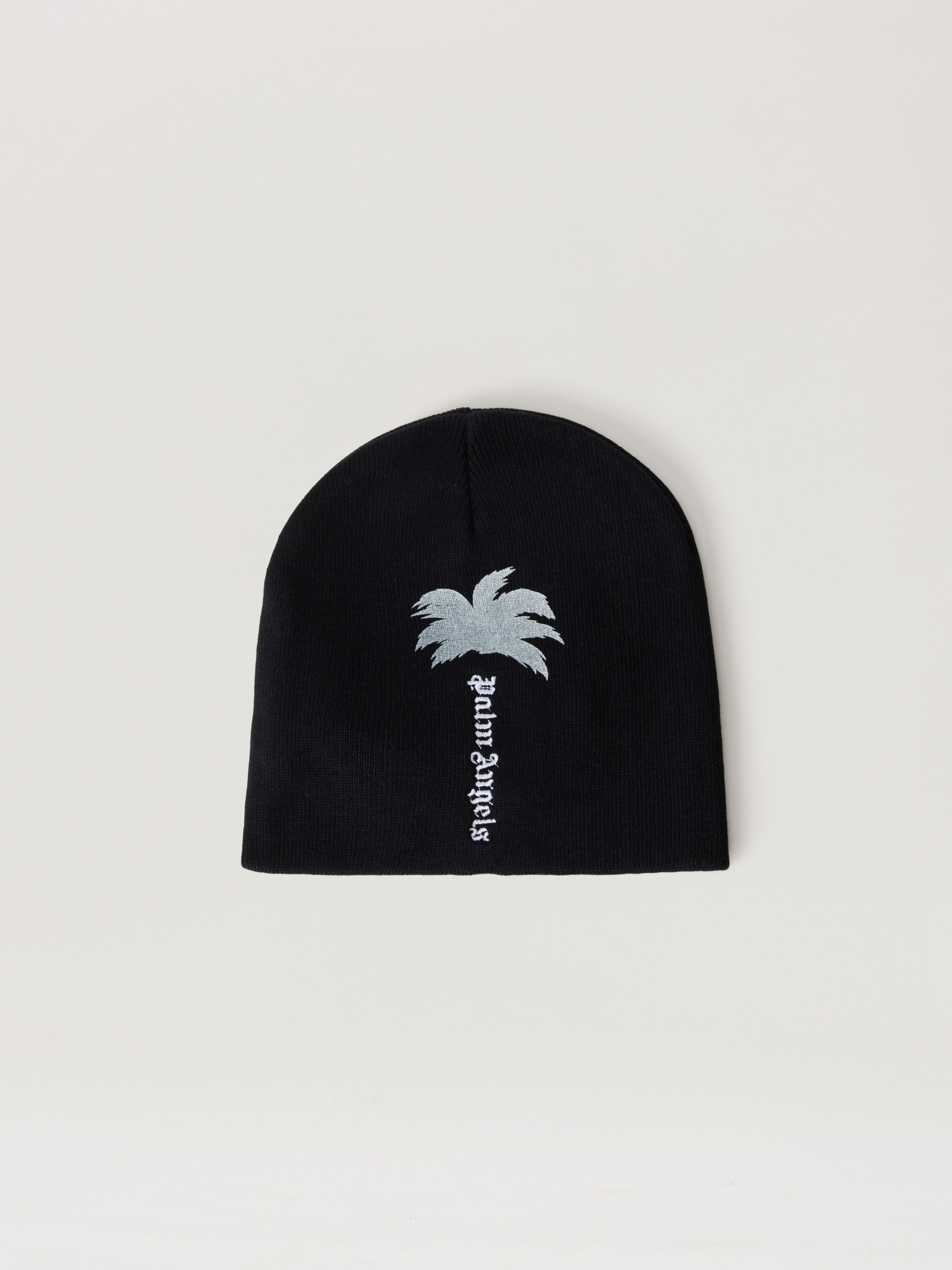 Big Palm Tree Beanie PALM ANGELS Big Palm Tree Beanie BLACK - OFF WHITE PAMLC04W26KN03