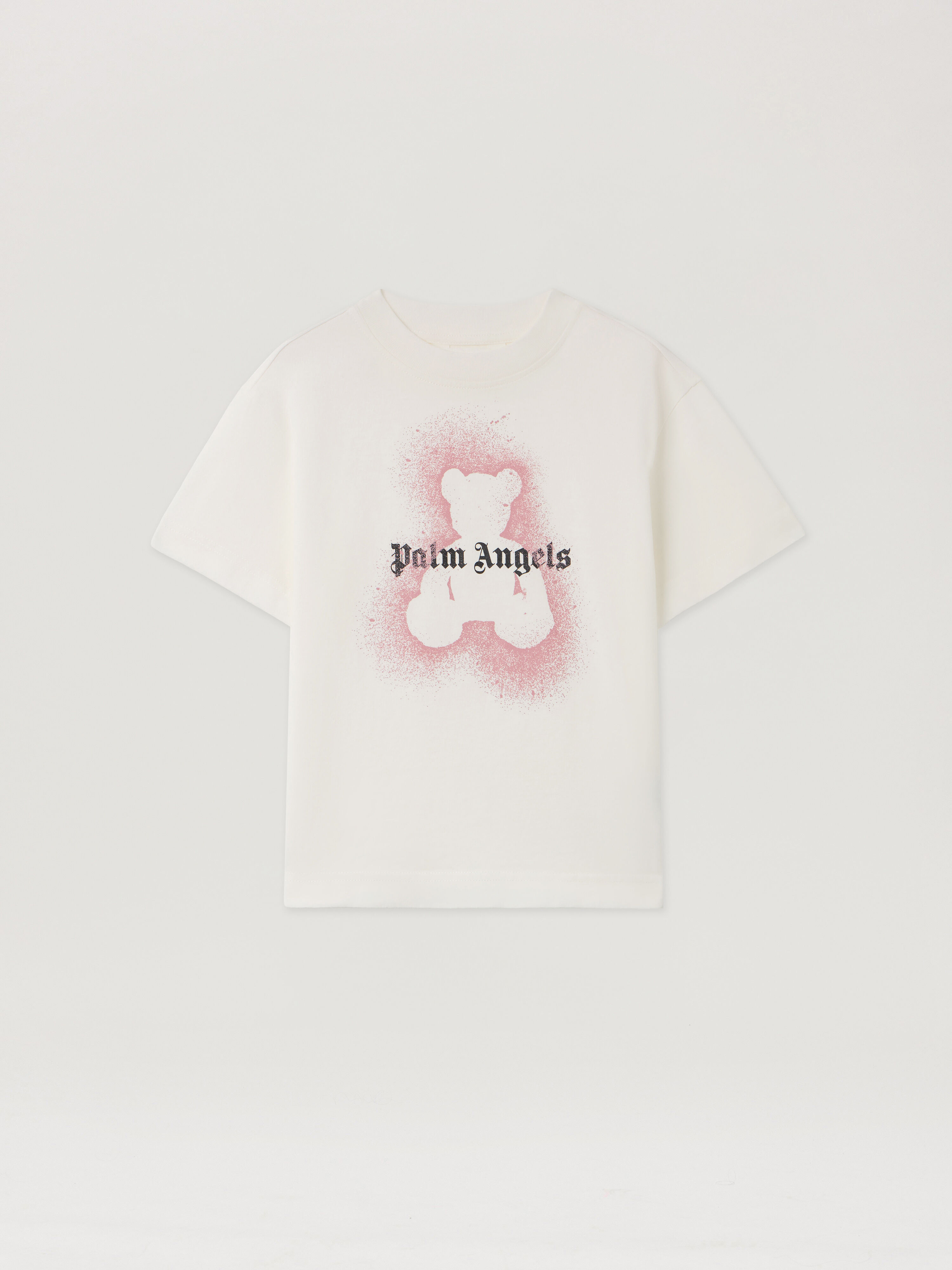 PALM ANGELS Pa Spray Bear Reg Tee S/S OFF WHITE - PGAA002F25JER00A