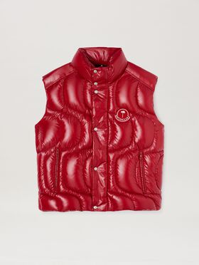PALM ANGELS  Gwenyth Down Vest Moncler x Palm Angels RED - RED PMEX016T25FAB001