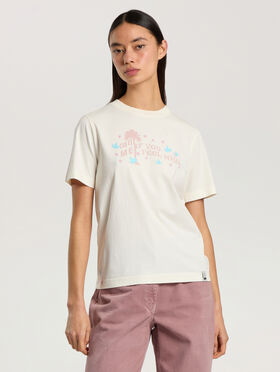 PALM ANGELS Feel High Regular T-Shirt OFF WHITE - MULTICOLOR PAWAA06F26JR01