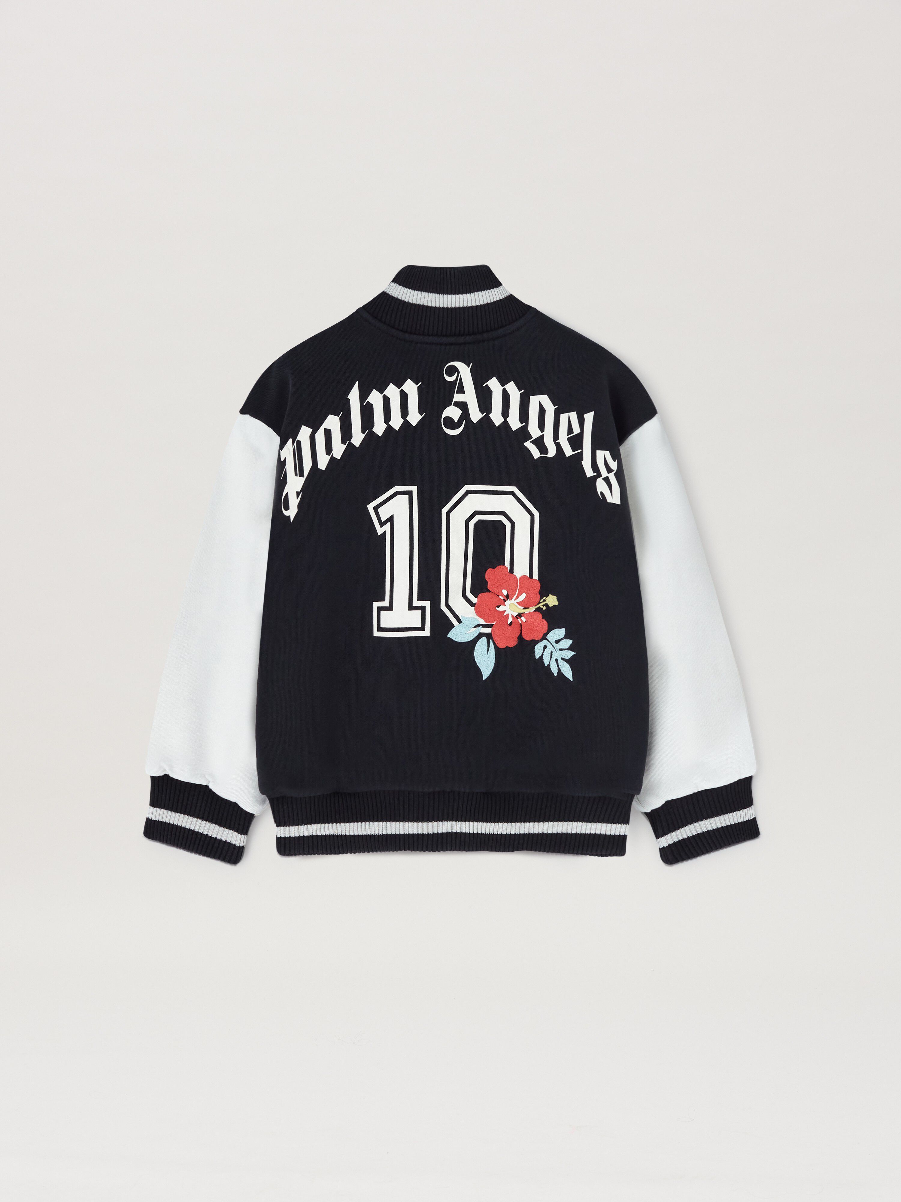 PALM ANGELS  Team Palm Varsity Jacket BLACK BUTTER PBEH001S25FLE001