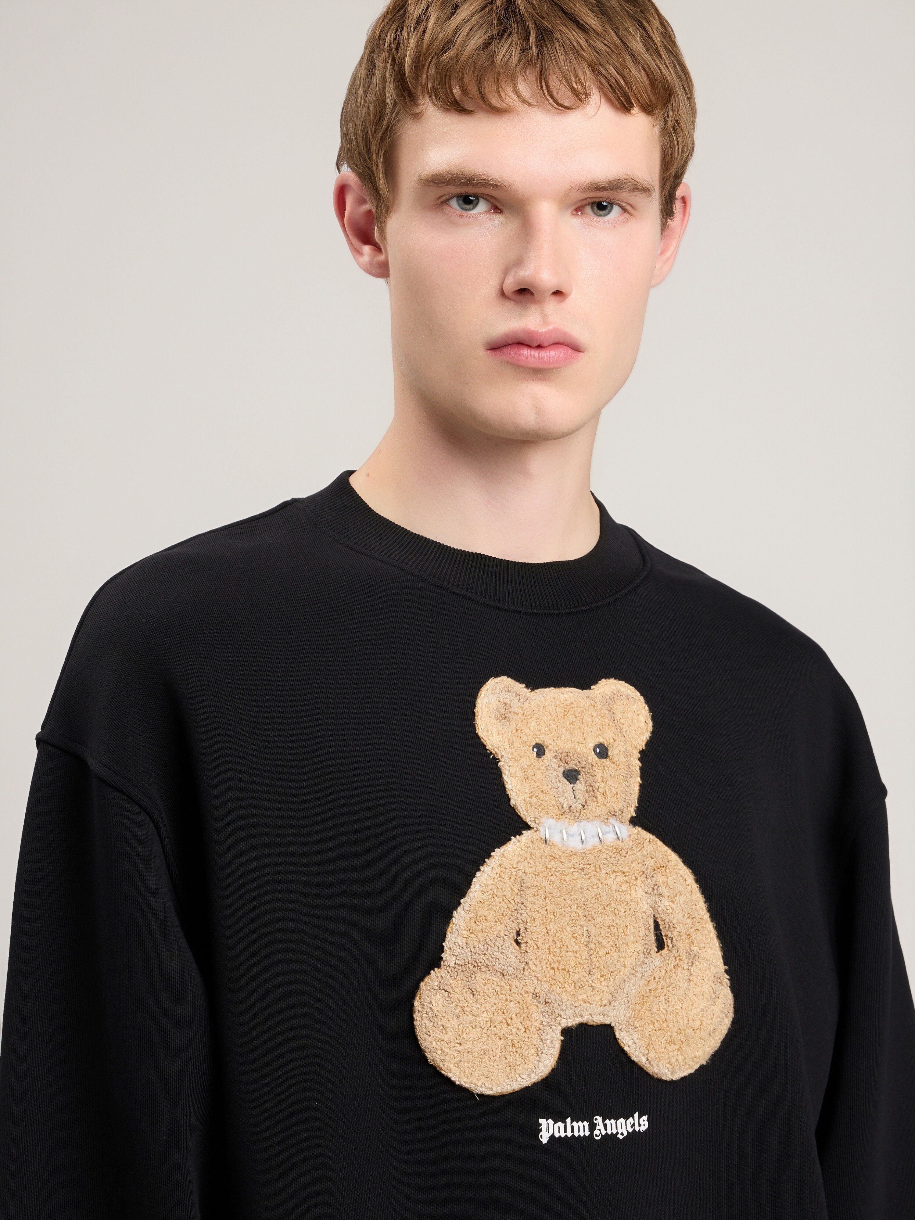 Bear Sweatshirt in BLACK BROWN for Men | Palm Angels®