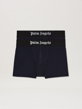 PALM ANGELS  Logo band blpack boxer NAVY BLUE - BLACK PMUH003S25FAB001