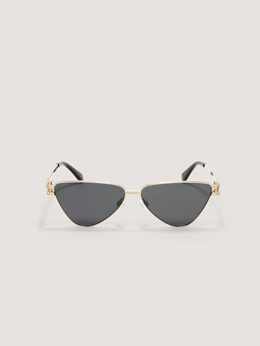 PALM ANGELS Fontana Black Lens Sunglasses SHINY GOLD PA2004760759