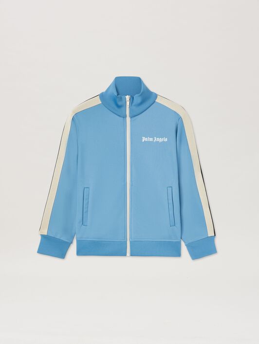 PALM ANGELS  Track Jacket DUSTY BLUE OFF WHITE PBBD002C99FAB003