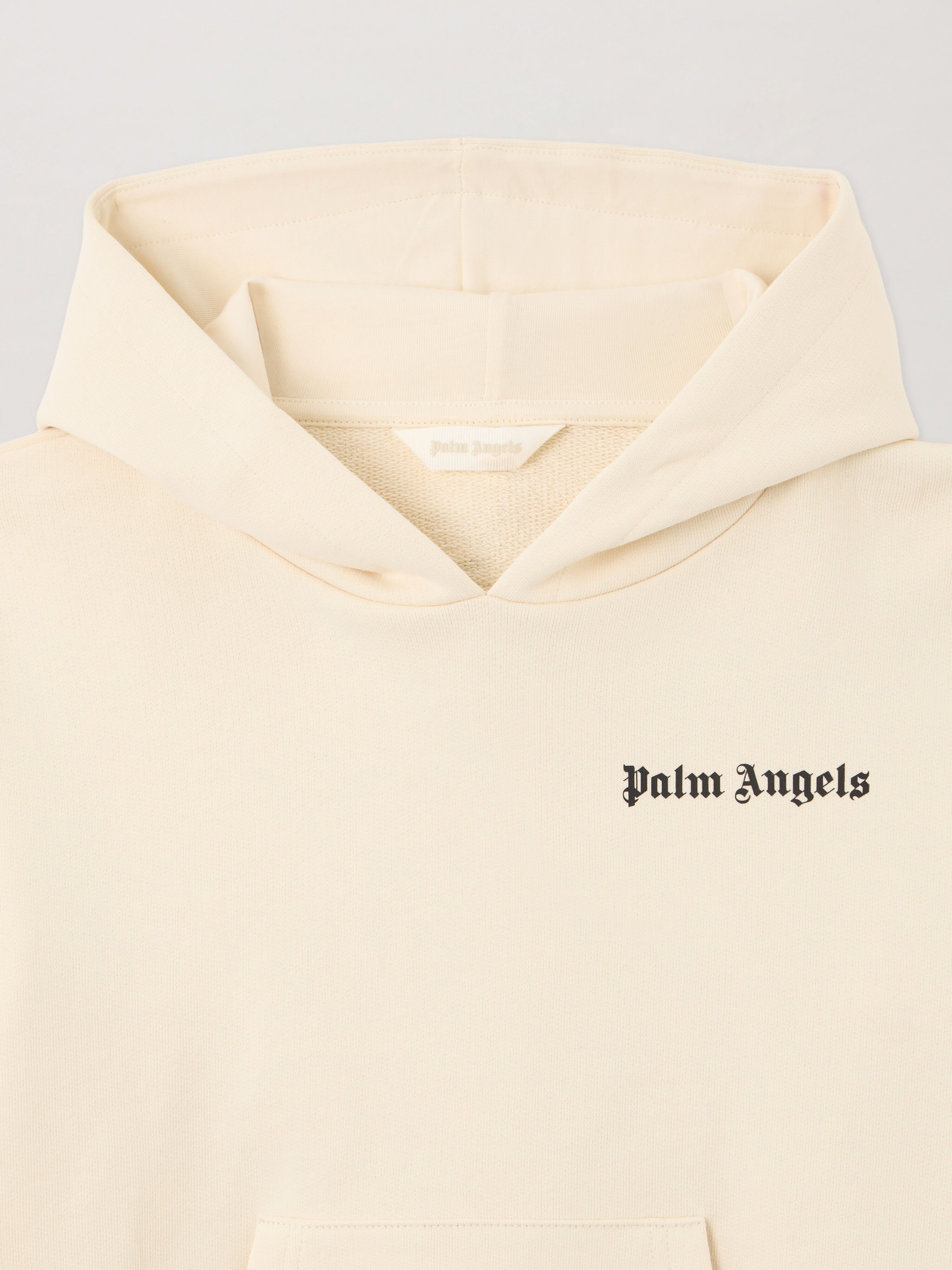 PALM ANGELS Overlogo Oversize Fit Hoodie OFF WHITE PBBB011S26FLE001