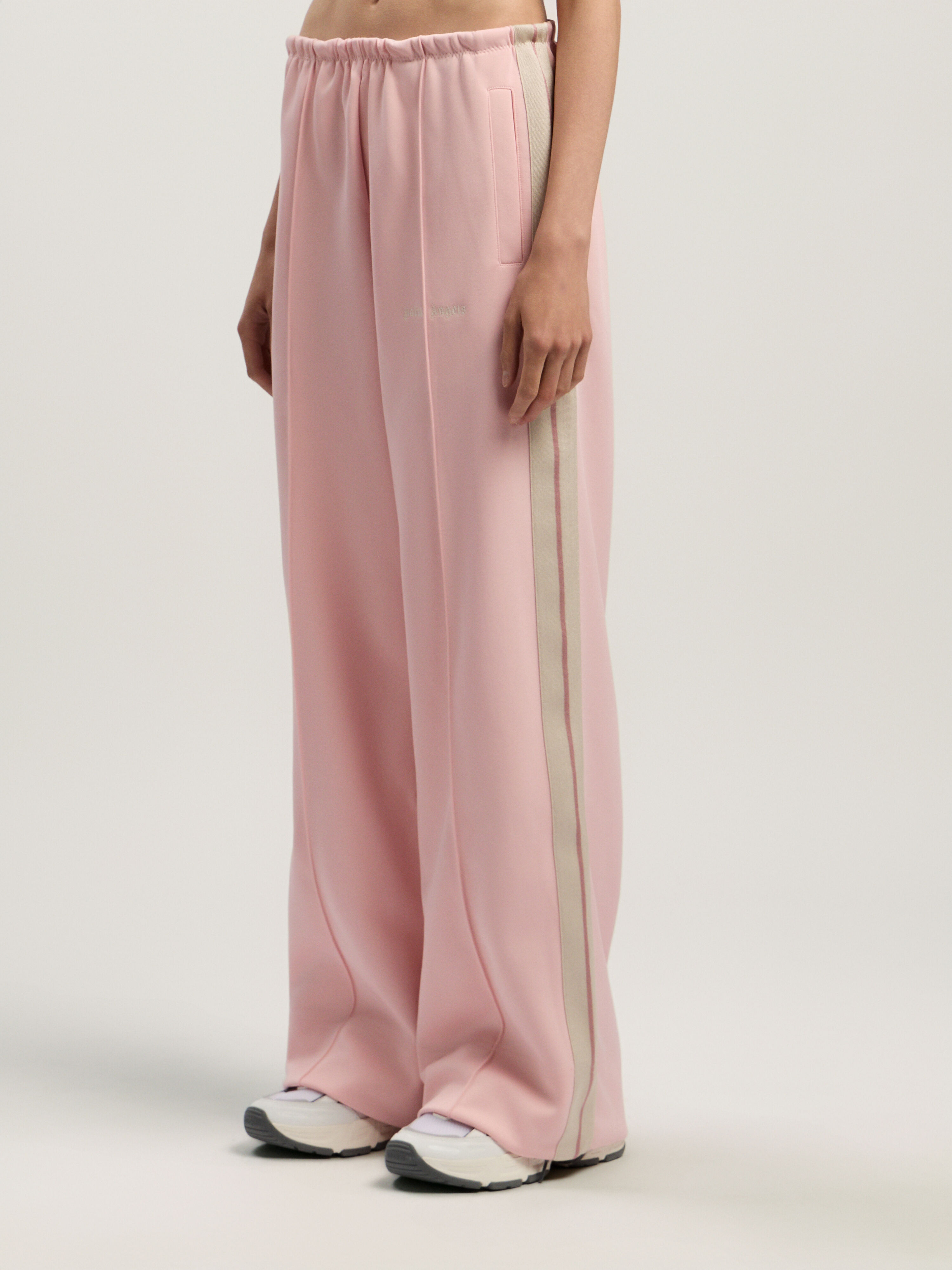 PALM ANGELS Classic Logo Tonal Track Pants PINK - OFF WHITE PWCJ031F25FAB002