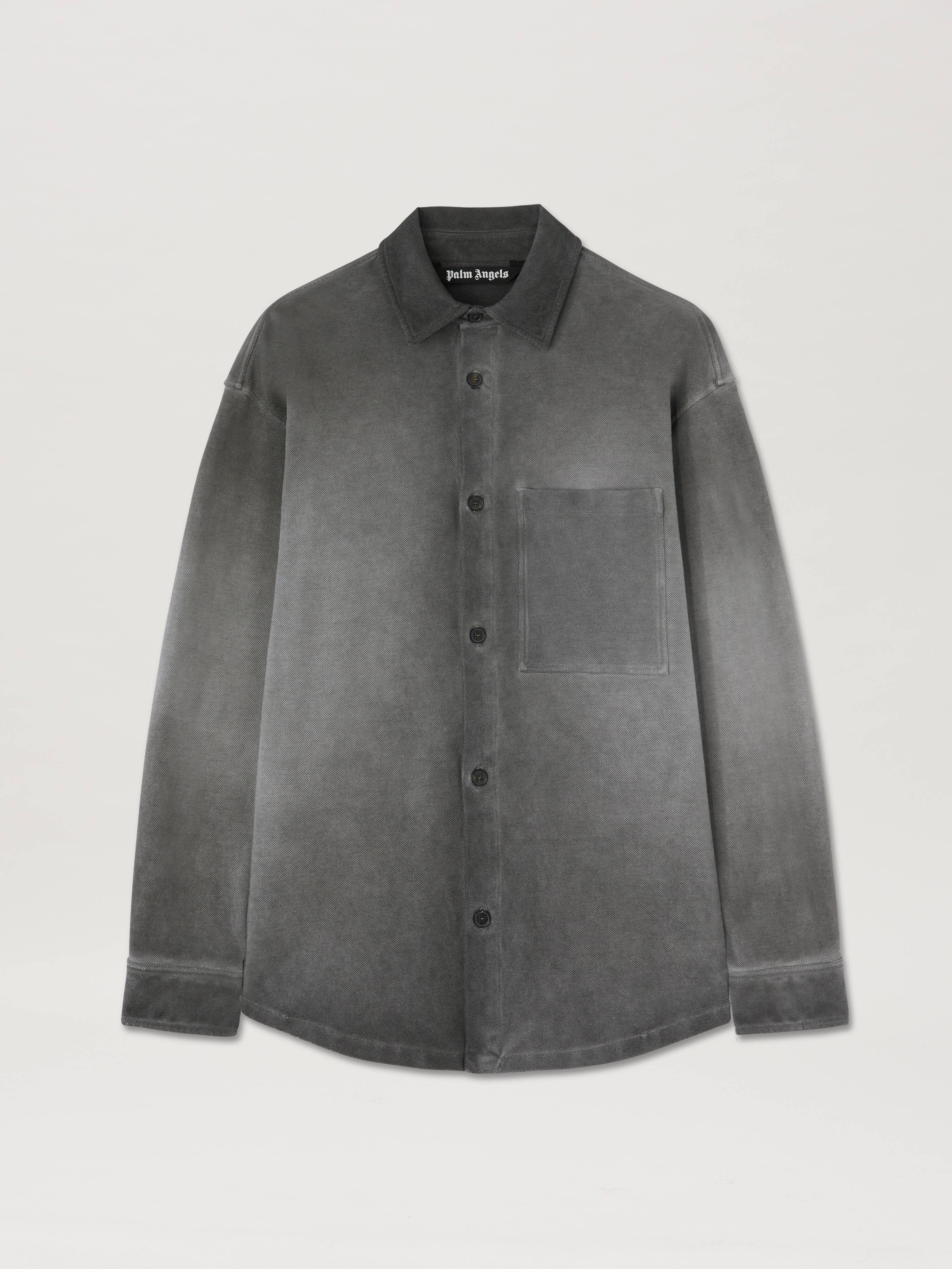 PALM ANGELS  Classic logo Overshirt BLACK - BLACK PMES039S25FAB001