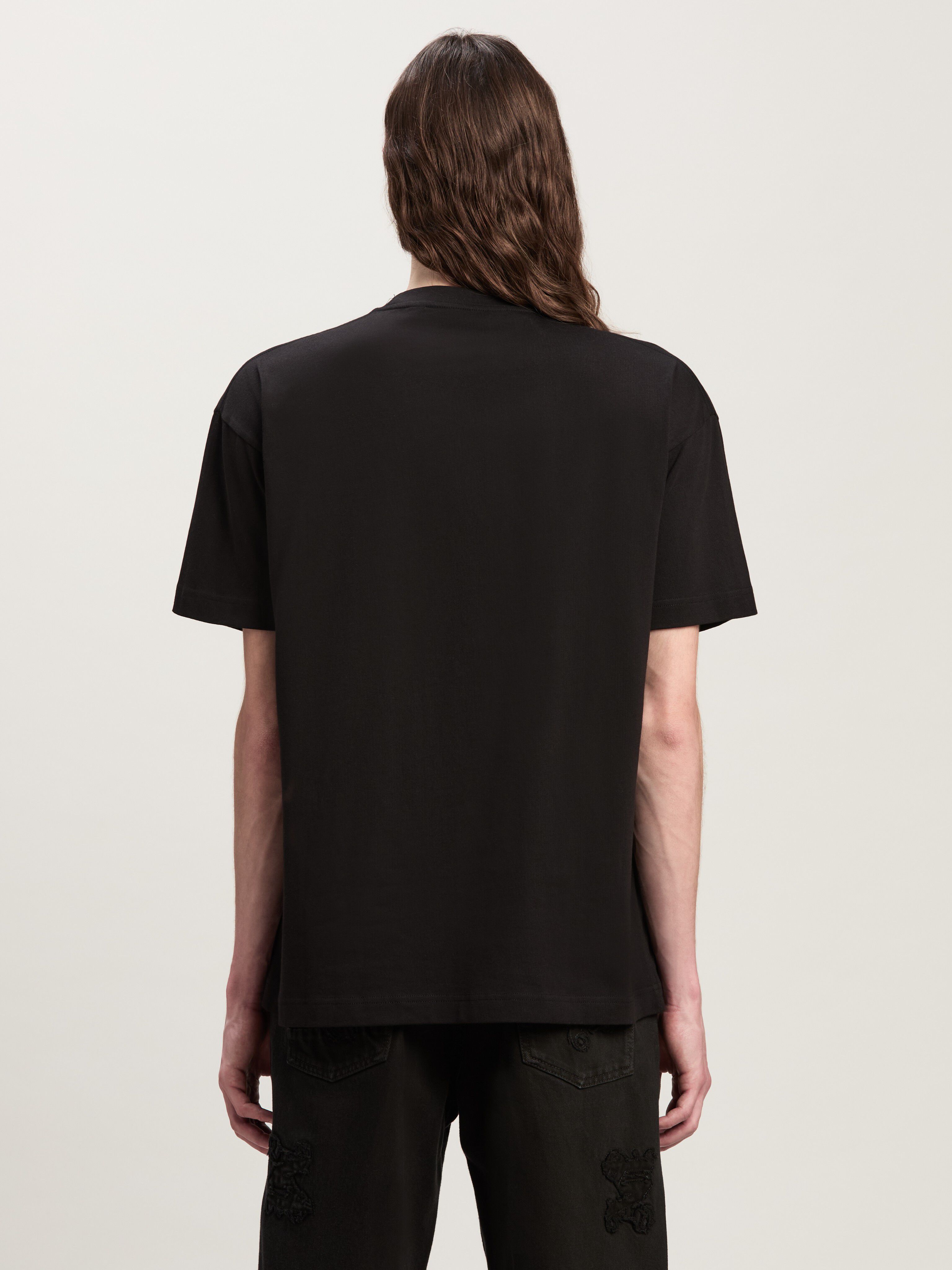 PALM ANGELS Monogram Spray City T-Shirt New York SCHWARZ PMAA001C99JER026