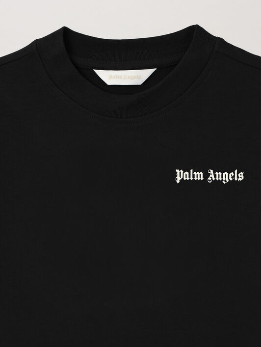 PALM ANGELS Logo. T-Shirt NERO/BLACK PBAA003S26JER002