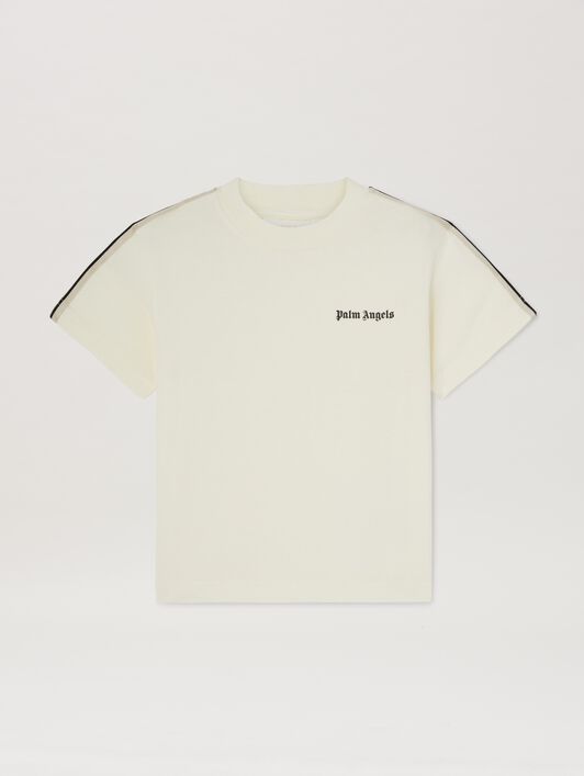 PALM ANGELS  Track Classic Logo T-shirt BUTTER BLACK PBAA011S25JER001