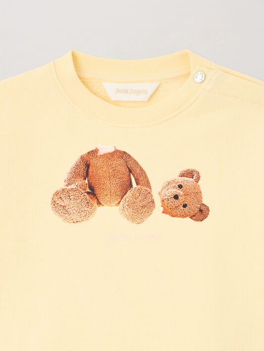 PALM ANGELS Bear Crewneck GIALLO/YELLOW PGXC001S26FLE003