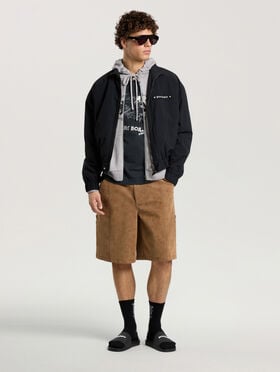 PALM ANGELS Surf Boy Regular T-Shirt ANTHRACITE - BLACK PAMAA01F26JR07
