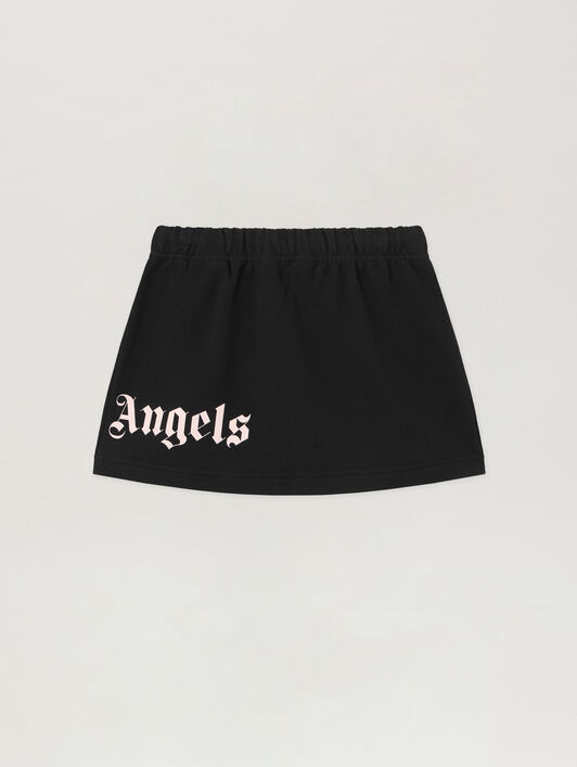 PALM ANGELS Overlogo Sweat Skirt NERO/BLACK PGCK001S26FLE001