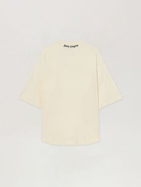 Classic Logo Oversized T-Shirt PALM ANGELS Classic Logo Oversized T-Shirt OFF WHITE - BLACK PAMAA05F26JR02