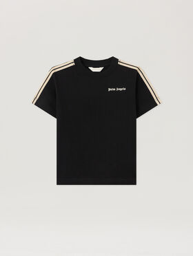 PALM ANGELS Minitrack. T-Shirt Black Off White NERO/BLACK PBAA011S26JER001