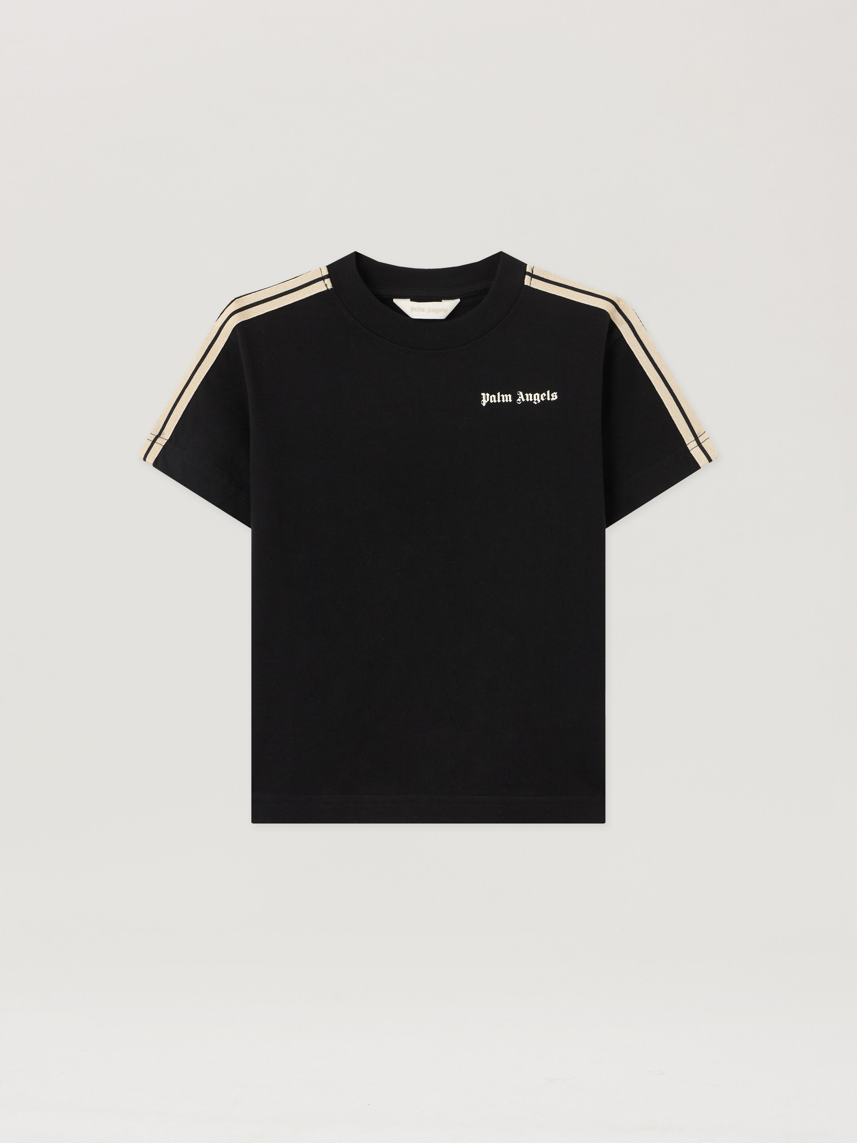 PALM ANGELS Minitrack. T-Shirt Black Off White NERO/BLACK PBAA011S26JER001