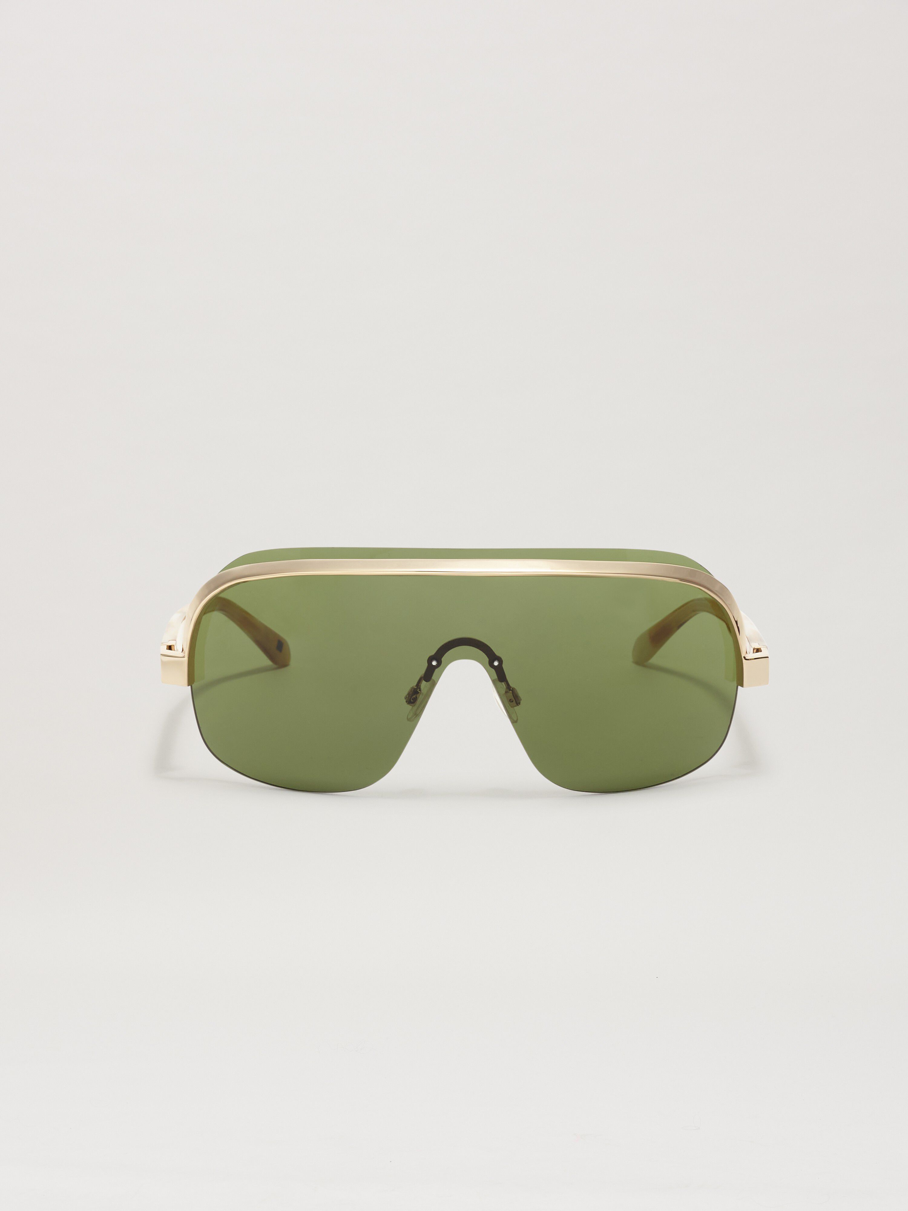 PALM ANGELS  King sunglasses HAVANA LIGHT - GREEN PERI10IS25PLA001