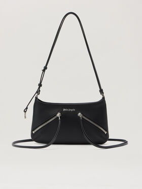 PALM ANGELS Zip-Up Giorgina Bag BLACK - BLACK PWNN03EF25LEA001