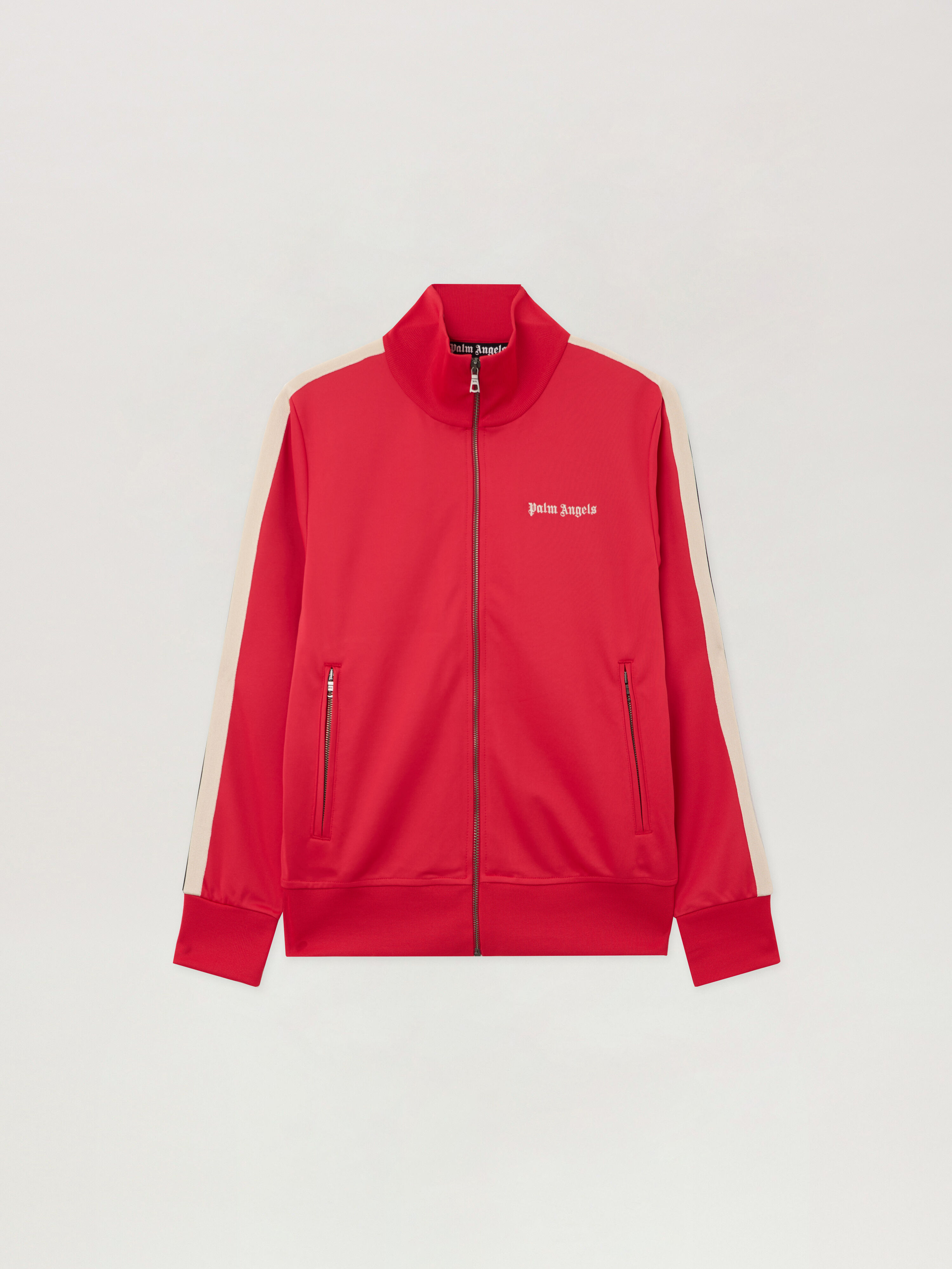 Classic Logo Track Jacket in RED OFF WHITE for Men | Palm Angels®